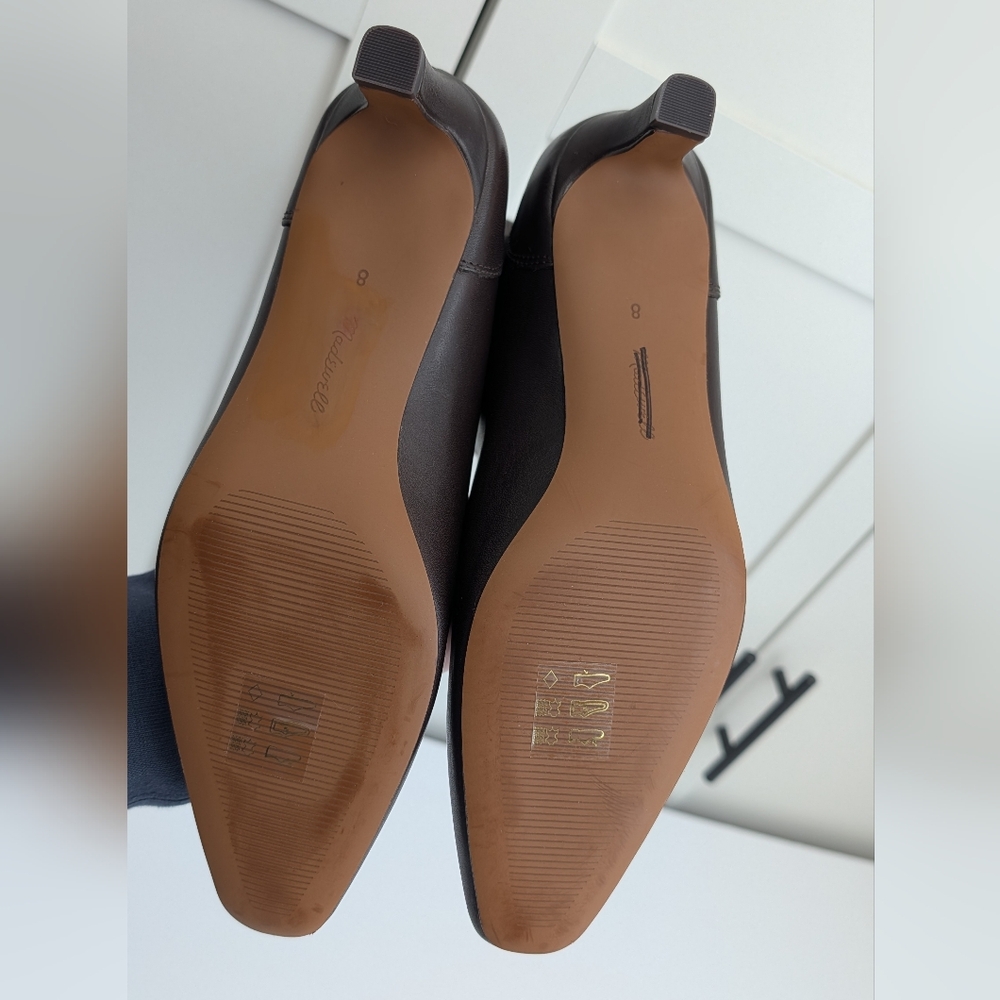 Madewell The Dimes Chelsea Boots Size 8 Turkish Coffee Brown Leather - Picture 6 of 9